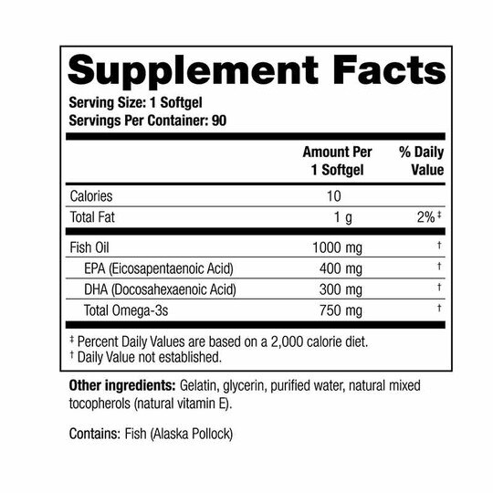 TherOmega Omega-3 Fish Oil, THGX